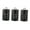 A Black, variant on DOLITY Metal Kitchen Canister Set coffee and tea Sugar Storage Jars Containers for A Pink