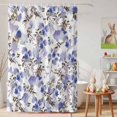thumbnail image 6 of Shower Curtain Purple Floral Shower Curtains for Bathroom Decor, Waterproof Polyester Shower Curtain Set with Hooks, Small Stall Size 36" x 72" Watercolor Flowers, 6 of 9