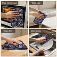 thumbnail image 6 of 2 Pcs Funny Kitchen Towels,Skull Flower Halloween Pattern Microfiber Dish Towels,Kitchen Tea Towels,Kitchen Towel Set (18" X 26"), 6 of 7