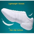 thumbnail image 5 of kkdom White Cheerleading Shoes Athletic Dance Sport Training Shoes Competition Tennis Sneakers Cheer Shoes Size 6, 5 of 6