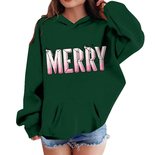Sudadera con capucha para niñas y niños, sudadera de manga larga con cuello redondo y estampado de moda, jersey con bolsillo, sudadera de poliéster para niñas