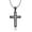 Black, variant on Stainless Steel Cross Necklace for Men, Religion Fashion Jewelry Gifts, 24 In