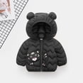 thumbnail image 2 of Mercatoo Toddler Baby Boys Girls Winter Down Jacket Long Sleeve Cute Animals Print Coats Hooded Zipper Jacket Girls, 2 of 3