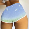 thumbnail image 2 of Sexy Hot Pants Women Summer Floral Print Shorts High Elastic Waisted Skinny Mini Short Pants Y2K 2025 Trendy Bottoms Outfits Clothing, 2 of 5