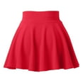 thumbnail image 5 of YUEJUIR Tennis Skirt Women Fashion Casual Short Style Solid Half Skirt Anti Glare Sun Skirt Pleated Skirt Athletic Skirt Athletic Skirts Women Skirts (Red1,XXXL), 5 of 5