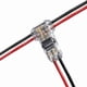 thumbnail image 2 of Conectores de Cable: Conector de Cable de DerivacióN en T de Bajo Voltaje, Conector de Cable de 3 VíAs, Tipo T de 2 Sin Soldadura, Se Adapta una 24-20 AWG, Paquete de 48, 2 of 5
