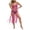 Hot Pink, variant on ZQUUVOU Women's Fringe Cover Up Spaghetti Strap Sleeveless Crochet Knit Long Tassels Dresses Boho Casual Summer Outfits White