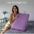 PharMeDoc Purple Cooling Memory Foam Pillow for Adults, Ventilated Hole