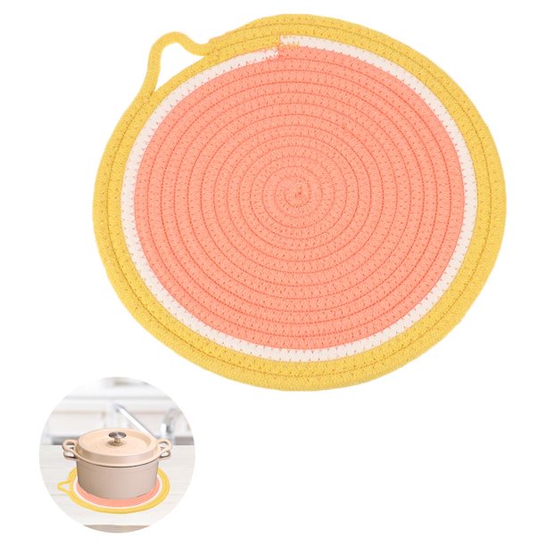 Yuarrent Aislamiento térmico Mantel de protector Mantel de fruta Ampliamente utilizado Aspecto exquisito Cojín de de hilo de algodón Mostrada Numero 3 Yuarrent HA025805-03