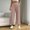 Pink, variant on Pull-on Trousers for Women Solid Corduroy Straight Wide Leg Pants with Pockets Fall Winter Baggy Daily Lounge Pants