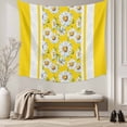 thumbnail image 5 of Yellow Daisy Large Tapestry for Bedroom Wall Hanging Tapestry, Farmhouse Floral Yellow Striped Ceiling Backdrop Tapestries Poster Blanket Wall Decor for Teens Room Living Room Dorm 100" x 59", 5 of 8