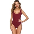 thumbnail image 3 of Purcoar Women's Open Button Bodysuit Body Shaper With Built-In Bra, 3 of 7