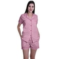 thumbnail image 1 of Moomaya Ensembles de Sommeil pour Femmes avec Shorts Pyjama Imprimé T-Shirts de Nuit à Manches Courtes, 1 of 6