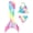Gradient, variant on Mermaid Tail for Swimming Mermaid Swimsuit For Girls 3Pcs Kids Swimwear With Mermaid Tail Cute Bikini Bathing Suit Sets 4-10 Years