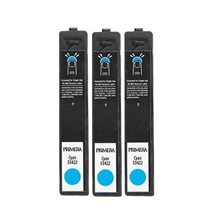 Primera 53422 High Yield Cyan Ink Cartridge 3-Pack for LX900