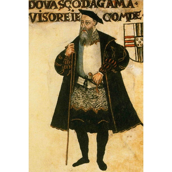 24x36 gallery poster, Vasco da Gama, as Viceroy of India and Count of Vidigueira
