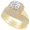 Yellow Gold, variant on 1 Carat (ctw) Platinum Round Cut LAB GROWN Diamond Engagement Ring Split Shank Halo Wedding Bridal Set (Color H-I Clarity VS1-VS2)
