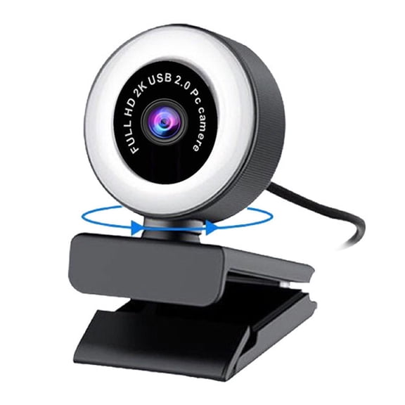 Cámara web 2k CUTICAT con micrófono para computadora de escritorio portátil PC webcam de transmisión