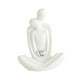 thumbnail image 5 of Pareja amantes de la estatua adorno abrazando figura de pareja para la decoración del día de San Valentín regalos de boda apartament hotel decoración Corazón de amor plateado, 5 of 8
