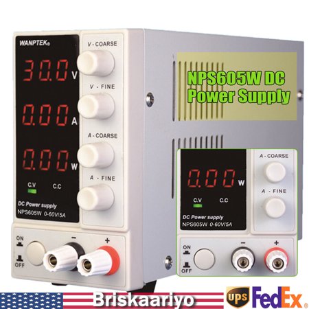 Lab Adjustable DC Power Supply Line Variable Digital Voltage LED 300W 0-60V 0-5A