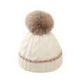 thumbnail image 2 of Lilgiuy Baby Beanie Hats Toddler Winter Hat Knitted Infant Beanies for 0-12 Months Girls Boys Novelty Pom Pom Hats, 2 of 5