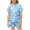 Blue, variant on Girls Outfits Kids Casual Button Lapel Top and Shorts Lightweight Home Set Girls' Clothing Sets Blue 5-6T