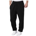 thumbnail image 3 of NIEWTR Men's Casual Pants Lightweight Quick Dry Hiking Running Workout Outdoor Sports Sweat Pants Business Casual Pants For Men (S,Z03-Black), 3 of 9