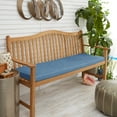 thumbnail image 5 of Sunbrella Blue Indoor/ Outdoor Bristol Bench Cushion 57 in x 16 in x 2 in, 5 of 5