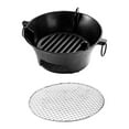 thumbnail image 4 of Parrilla Hibachi de carbón, mini parrilla de carbón para barbacoa, estufa de camping de hierro fundido de mesa con rejilla para restaurantes con patio, 4 of 8