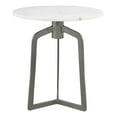 thumbnail image 3 of Rand Marble Side Table White  Black, 3 of 11
