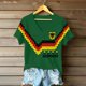 thumbnail image 4 of Women's Germany Football Graphic T-Shirt, V-Neck Casual Letter Print T-Shirt, Fashion Short Sleeve Graphic Tee, Summer Daily Lightweight Tops for Soccer Tournament 2026 Army Green Size: XL, 4 of 4