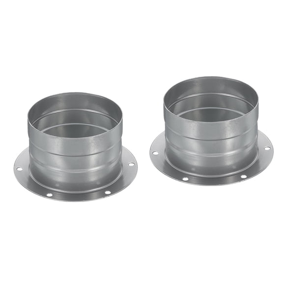 Conector de conducto Uxcell de 3 pulgadas, brida de metal para manguera de escape, paquete de 2