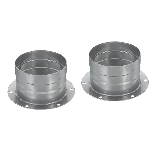 Conector de conducto Uxcell de 3 pulgadas, brida de metal para manguera de escape, paquete de 2