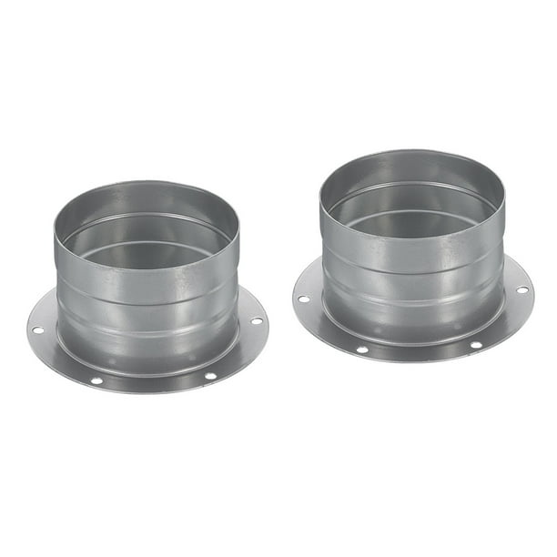 Conector de conducto Uxcell de 3 pulgadas, brida de metal para manguera de escape, paquete de 2