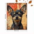 thumbnail image 3 of Qisvanset 12x16 Inch Chihuahua Pet Canvas Wall Art, Vintage Oil Portrait Dog Lover Farmhouse Decor, 3 of 5