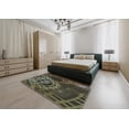 thumbnail image 4 of Ahgly Company Indoor Rectangle Patterned Khaki Green Novelty Area Rugs, 5' x 8', 4 of 6