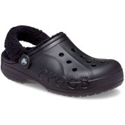 Crocs Adult Baya Lined Fuzz Strap Clog Slippers
