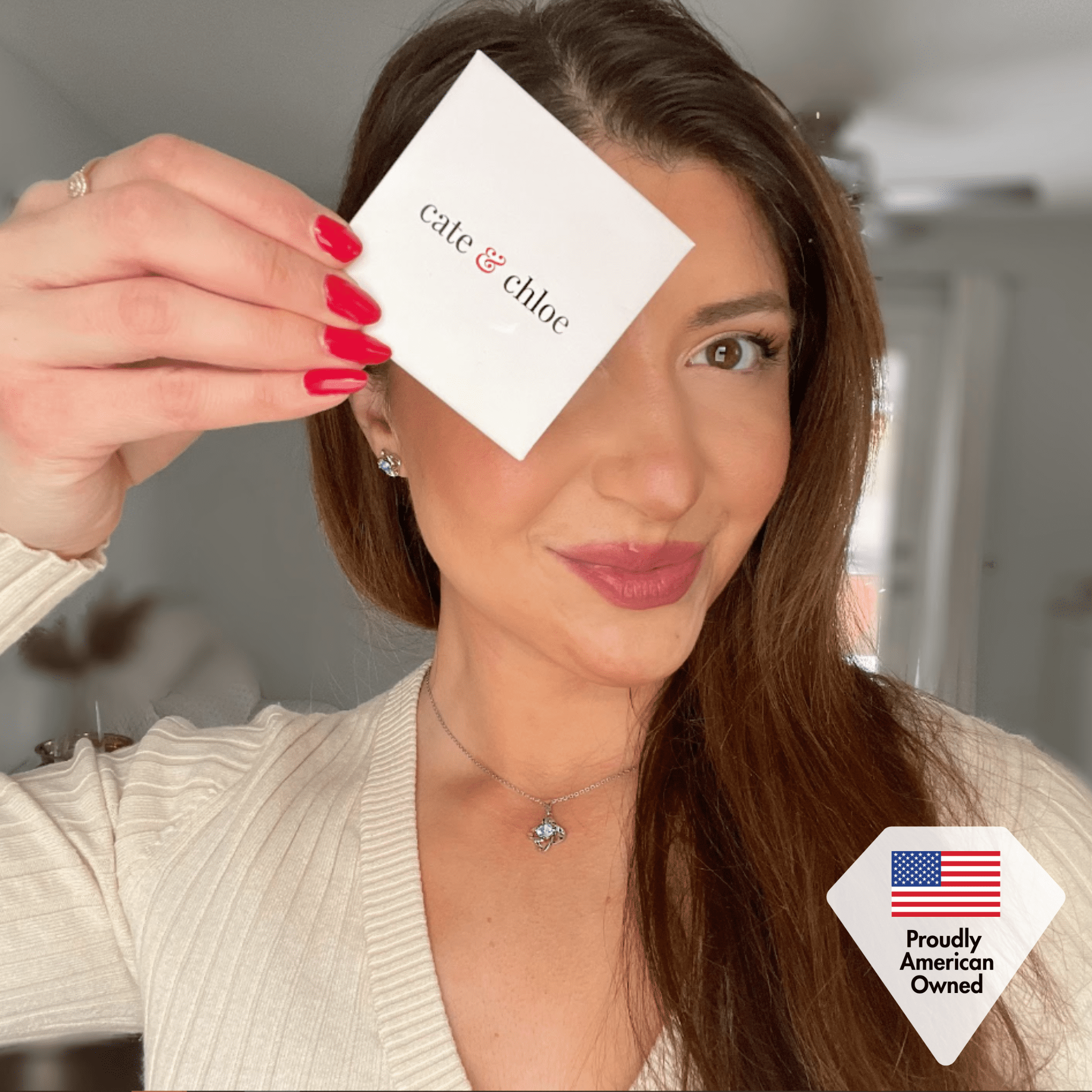 Cate & Chloe Infinity March Birthstone 18k White Gold Plated Women jewelry Set, Swarovski Crystals