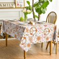 thumbnail image 3 of Groovy Retro Boho Tablecloth 60x84 Inch, Pink Hippie 60s 70s Themed Washable Seasonal Table Cover for Birthday Baby Shower Carnival Party Dinner Decor, 3 of 6