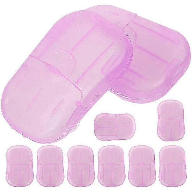 15 Boxes Travel Soap Slices Travel Soap Sheets Hand Wash Soap Sheets Small Soap Sheets for Outdoor