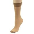 thumbnail image 2 of Women's Stay-Up Nylon Knee Highs Comfort Hosiery with Reinforced Toe 6 Pair Pack, 2 of 3