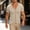 Khaki, variant on Mens Old Money Knitted Shirts Short Sleeve Cardigan Button Down Summer V Neck Casual Beach Textured Vacation Sweater Size 3XL Navy