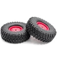 thumbnail image 3 of Car Tires with Wheel Rims Replacement for 110 -4 Axial SCX10 90046 90047 CC10Car, 3 of 6