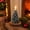4.7x2.5in, variant on 4.7in Snow‑Dusted Christmas Tree Shaped Wax Candle, Frosted Cedar Tree Tabletop Candle Decorations, Winter Holiday Decorative Candle For Mantel Dining Table Window Display Christmas Home Decor