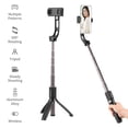 thumbnail image 2 of Amdohai H5 Handheld Smartphone Gimbal Stabilizer Extendable Selfie Stick Tripod Stand with Remote Shutter for Live Streaming Selfie Vloging Online Video, 2 of 9