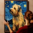 thumbnail image 6 of Briard Dog Canvas Wall Art - Starry Night Van Gogh Dog Canvas Print Dog Sayings Painting Home Office Wall Decor Framed Dog Lover Gift, 6 of 6