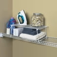 thumbnail image 2 of Closetmaid Multi-Purpose Closet Stack and Hang Wire Storage Shelf, White, 2 of 3