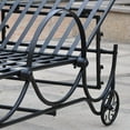 thumbnail image 2 of International Caravan Mandalay Chaise Longue en Fer en Noir, 2 of 4