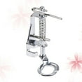 thumbnail image 2 of MasteelfCA Presseur Multifonctionnel Professionnel pour Grandes Aiguilles Métalliques Couture Sans Pieds pour Usage Domestique (Argent), 2 of 7