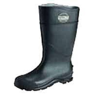 Blend Plain Toe Knee Boots Servus 18822-8 Non-Insulated Knee Boot, #8, Plain Toe, Pull On Closure, PVC, Black ()